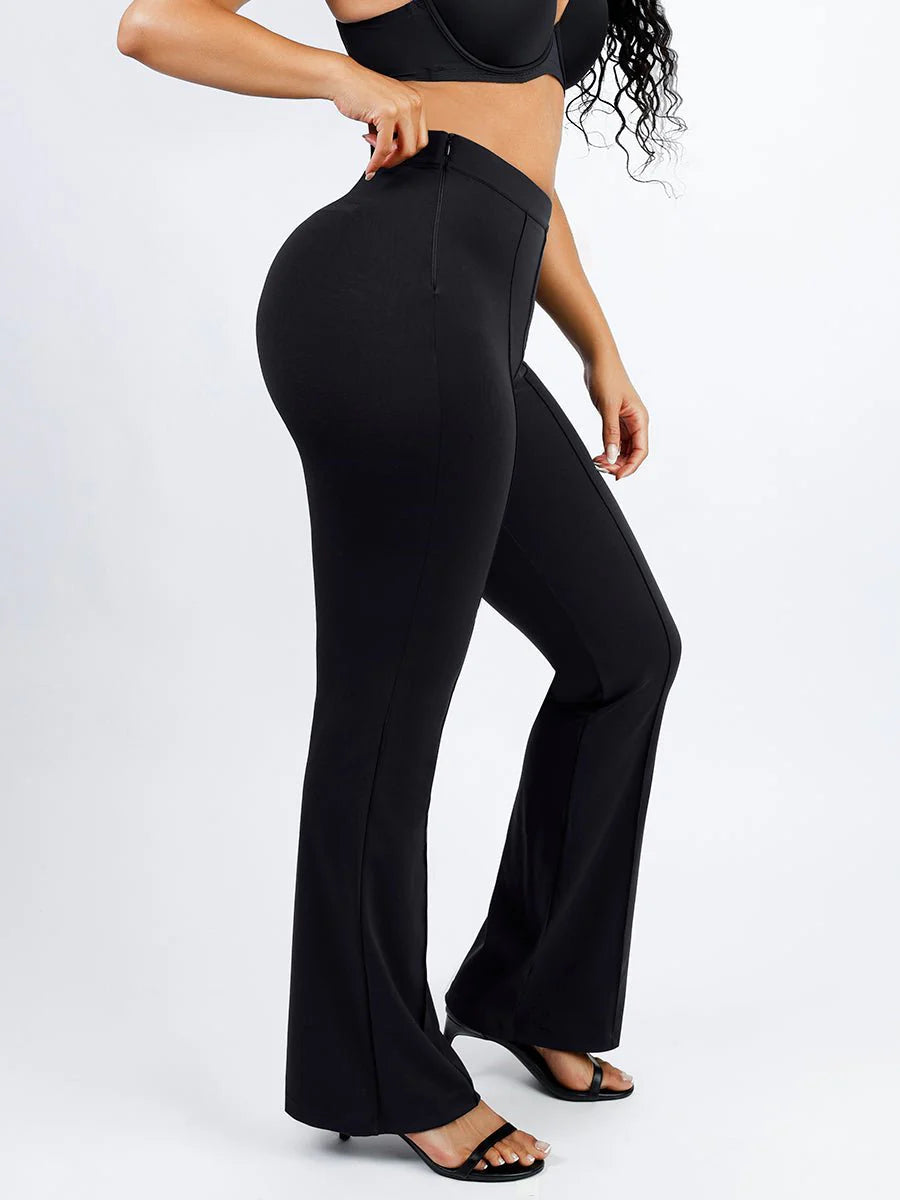 High Waist Built-in Shaping Short Flare