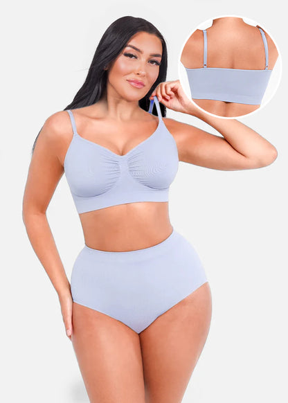 Seamless Shaping Bra with Adjustable Shoulder Straps