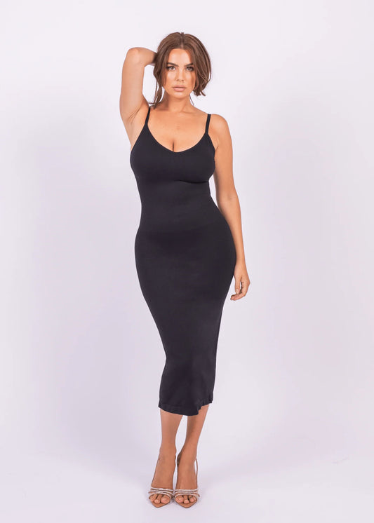 Seamless 360° Sculpting Bodycon Dress with Built-In Shaping