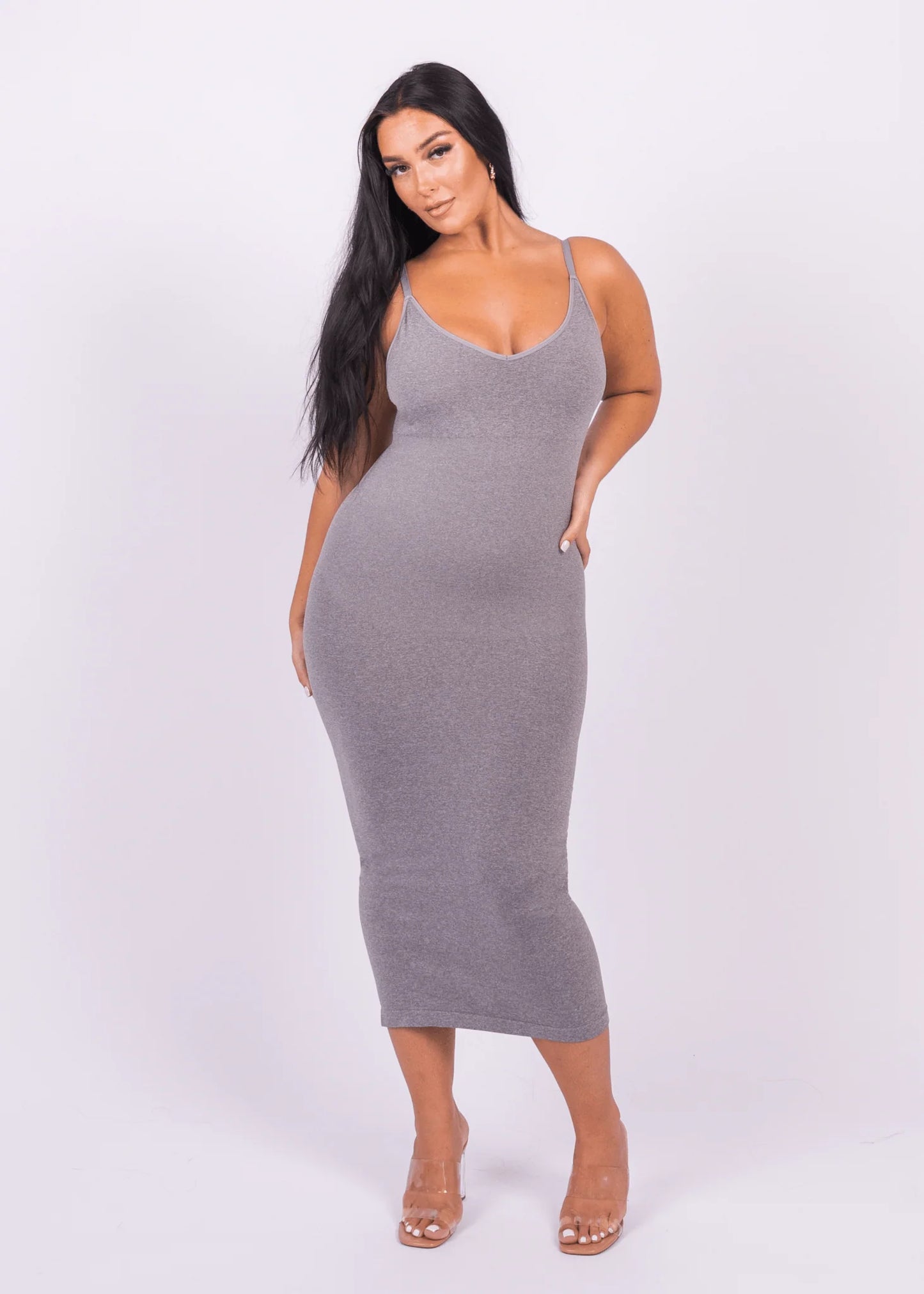 Seamless 360° Sculpting Bodycon Dress with Built-In Shaping