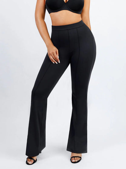 High Waist Built-in Shaping Short Flare