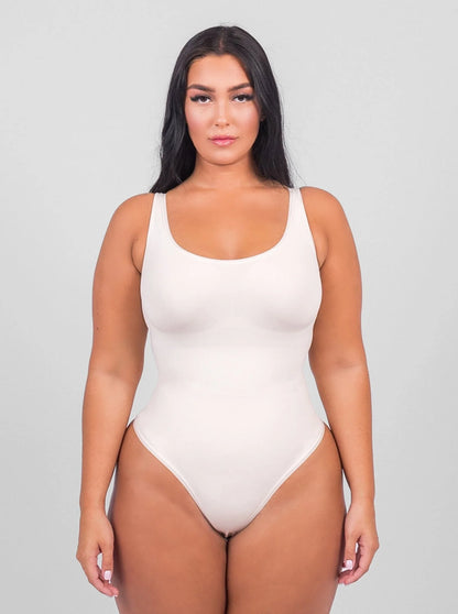 Shaping Scoop Tank Thong Bodysuit