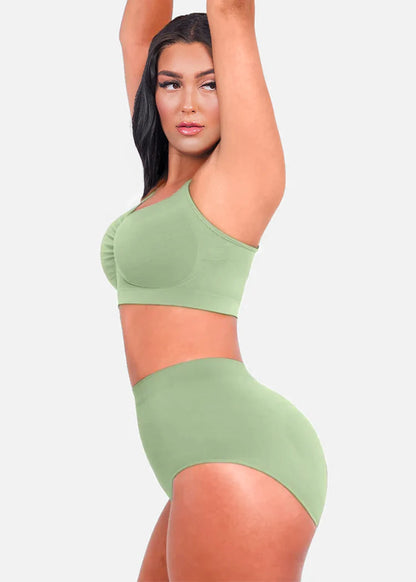 Seamless Shaping Bra with Adjustable Shoulder Straps