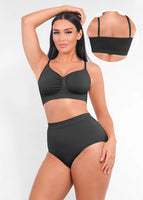 Seamless Shaping Bra with Adjustable Shoulder Straps