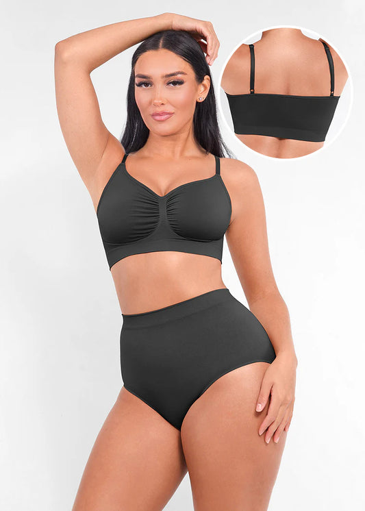 Seamless Shaping Bra with Adjustable Shoulder Straps