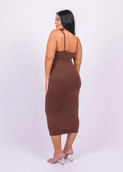 Seamless 360° Sculpting Bodycon Dress with Built-In Shaping