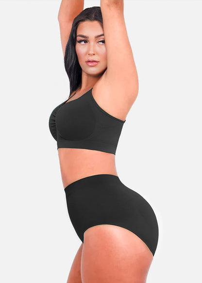 Seamless Shaping Bra with Adjustable Shoulder Straps