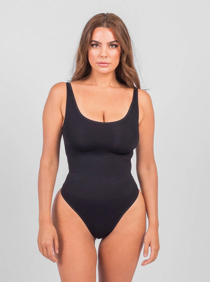 Shaping Scoop Tank Thong Bodysuit
