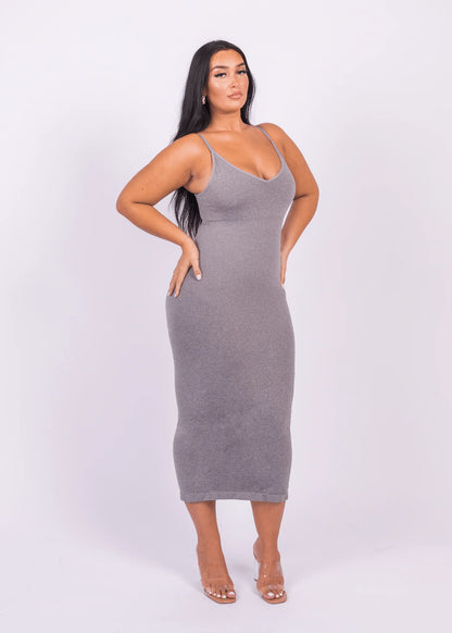 Seamless 360° Sculpting Bodycon Dress with Built-In Shaping