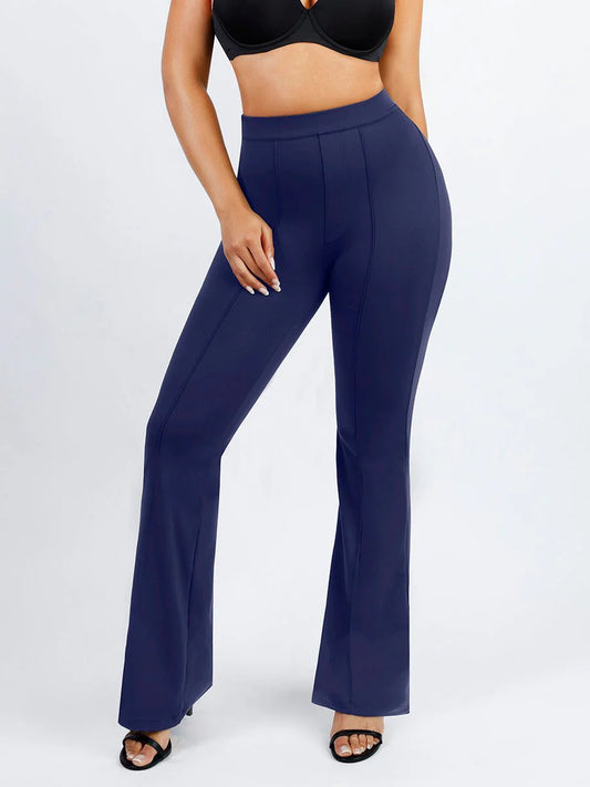 High Waist Built-in Shaping Short Flare