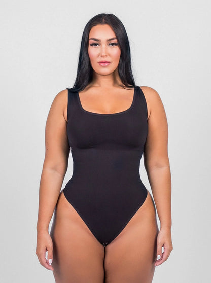Shaping Scoop Tank Thong Bodysuit