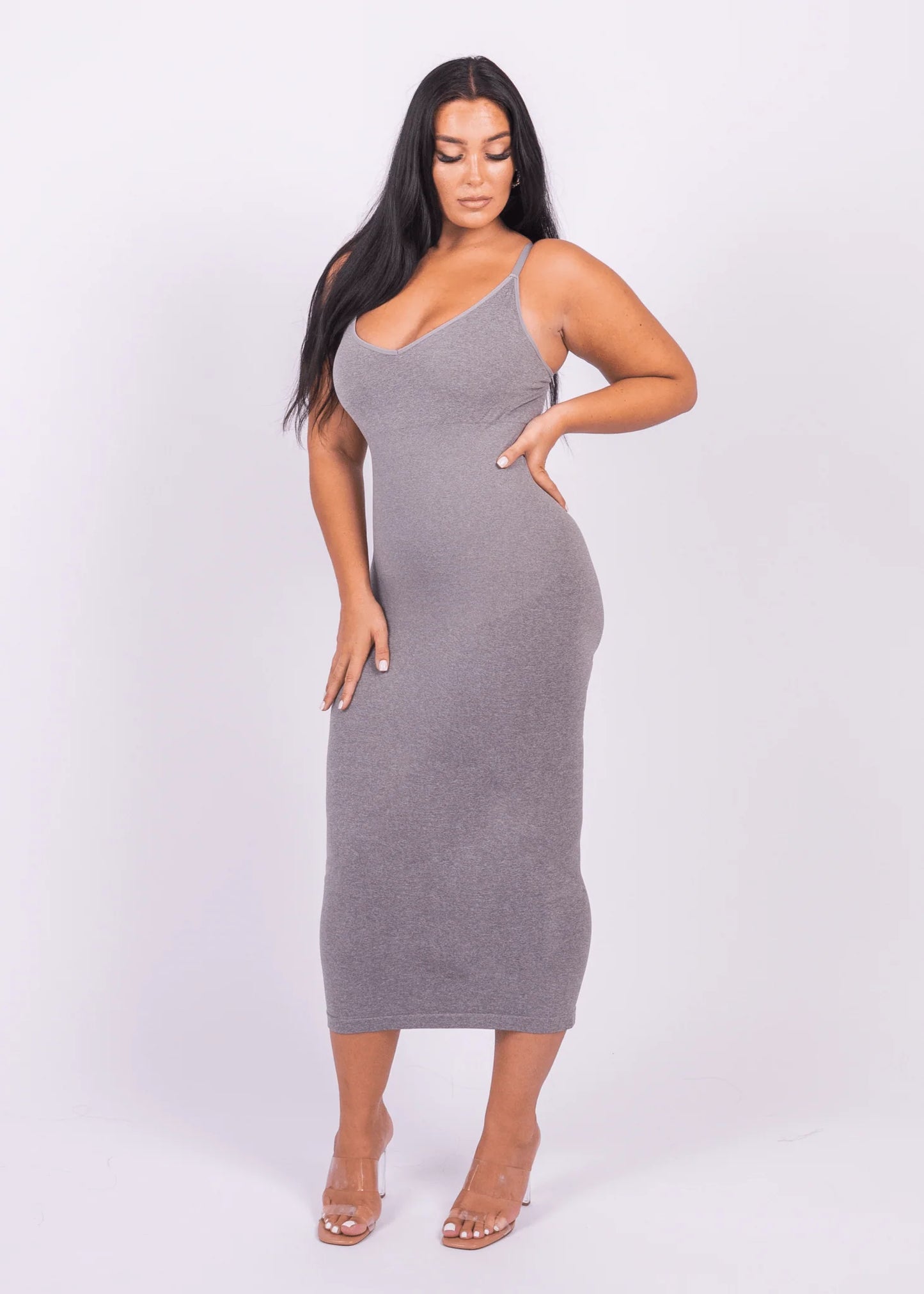 Seamless 360° Sculpting Bodycon Dress with Built-In Shaping