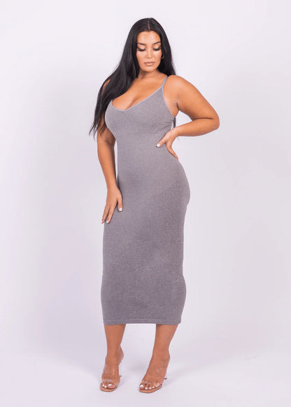 Seamless 360° Sculpting Bodycon Dress with Built-In Shaping