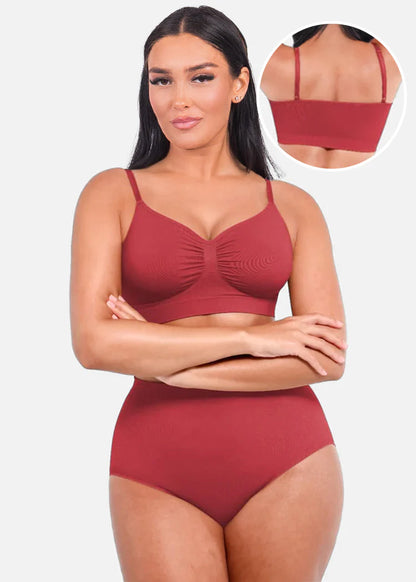 Seamless Shaping Bra with Adjustable Shoulder Straps