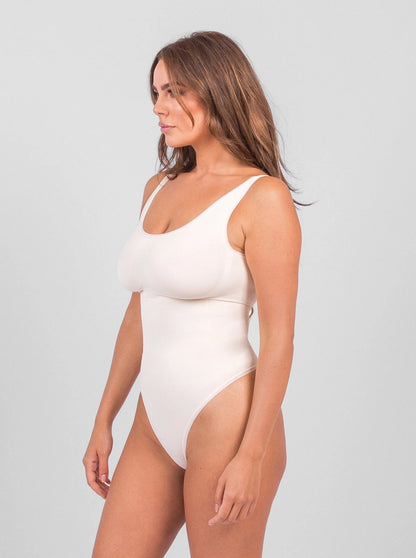 Shaping Scoop Tank Thong Bodysuit