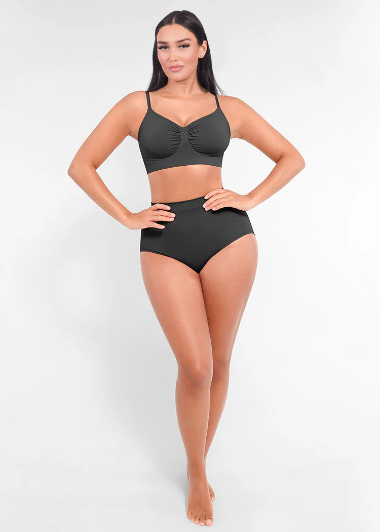 Seamless Shaping Bra with Adjustable Shoulder Straps