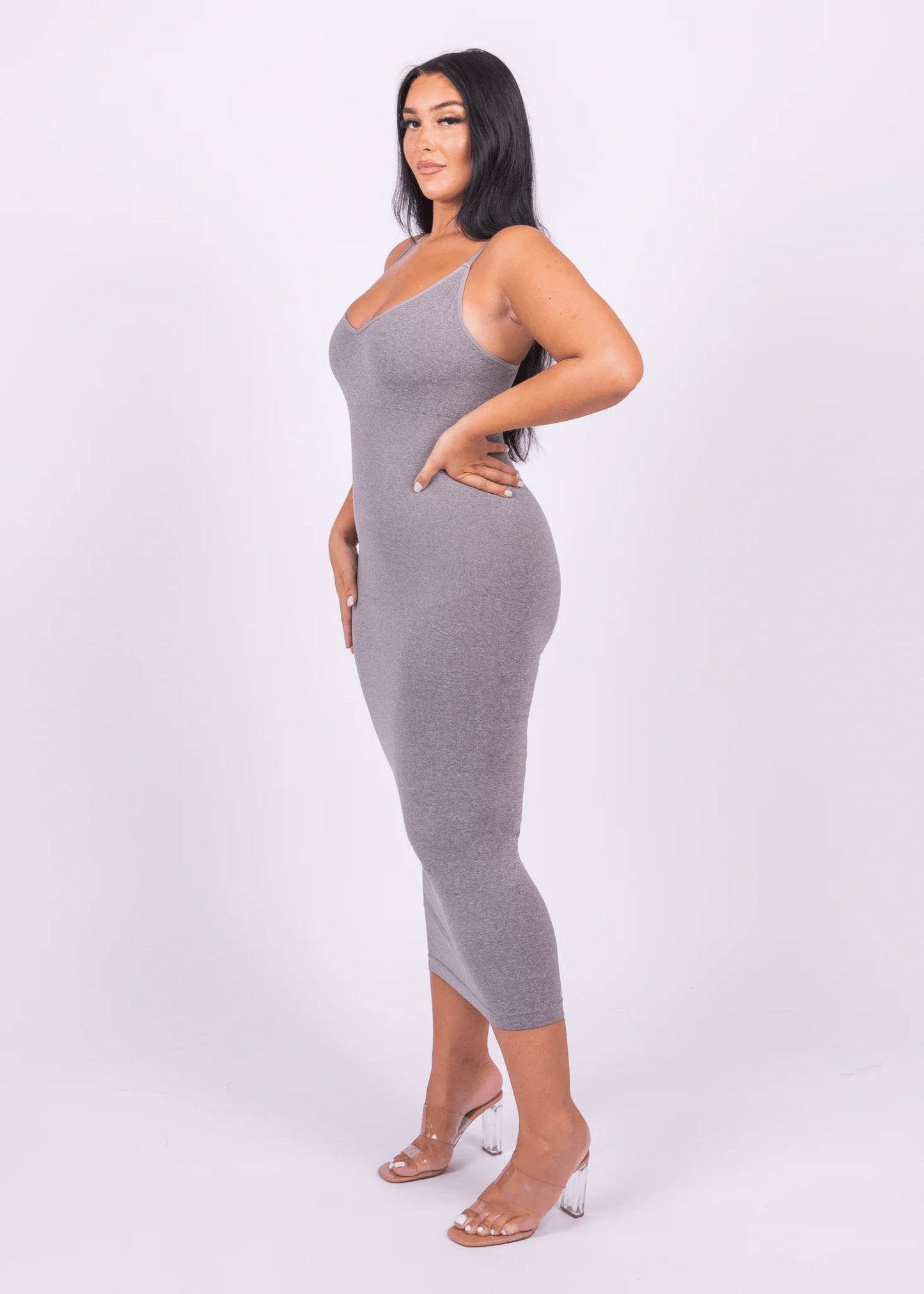 Seamless 360° Sculpting Bodycon Dress with Built-In Shaping