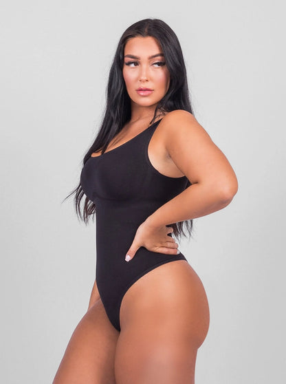 Shaping Scoop Tank Thong Bodysuit
