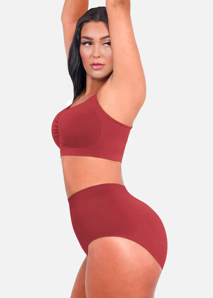 Seamless Shaping Bra with Adjustable Shoulder Straps