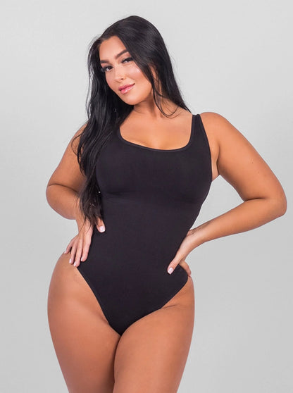 Shaping Scoop Tank Thong Bodysuit
